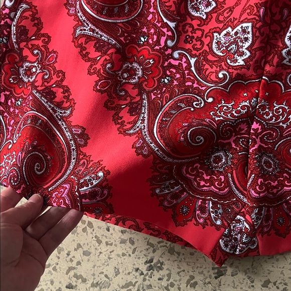 Banana Republic Red Paisley Jumpsuit - Picture 2 of 5